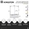 Kingston Brass 60" Acrylic Anti-Skid Alcove Right-Hand Drain Tub with Left Sliding Tub Door, White/Brushed Brass KVTAP6031R22T7 - alternate 6