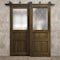 Sartodoors Sliding Closet Barn Bypass Doors 64 x 84 inches, Ego 5011 Marble Oak, Modern 6.6ft Rails Hardware EGO5011BBB-DMR-6484 - alternate 4