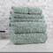 Lavish Home 6PC Jacquard Towel Set 100% Cotton Bathroom Accessories Soft & Absorbent Bathroom Set 67-040-FRST - alternate 7