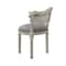 Homeroots 24" Gray and Beige Linen Arm Chair 533999 - alternate 4