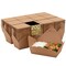 Eco Harmony Products Kraft Paper Take-Out Boxes, PFAS-Free, Recyclable, 8.4" x 6.3" x 1.9", 200PK 804583 - alternate 1