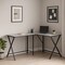 Homeroots 55" Gray and Black L Shape Computer Desk 376541 - alternate 8
