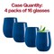 Smarty Had A Party 12 oz Solid Navy Elegant Stemless Plastic Wine Glasses 64 Glasses, 64PK 3712-NV-CASE - alternate 7