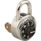 Master Lock Combination Padlock, Body Material Stainless Steel, Body Thickness 3/4 in, Dial Location Front 1525 - alternate 1