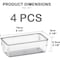 Acrimet Drawer Organizer Modular, Box Tray Storage Bins (4 Pieces) (Clear Crystal Plastic), 4PK 971 - alternate 9