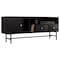 Leisuremod Rochester Rectangular TV Stand with Enclosed Storage and Powder Coated Iron Legs, Ebony RTS60BL - alternate 6