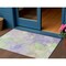 Homeroots 3' X 5' Lavender Mint Green And Beige Abstract Washable Indoor Outdoor Area Rug 618544 - alternate 1
