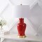 Jonathan Y Julian 29" Traditional Classic Ceramic Urn LED Table Lamp, Red JYL4026G - alternate 5
