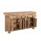 Homeroots 72in Natural Solid Wood Three Drawer Sideboard with Five Doors 634323 - alternate 7