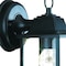 Homeroots Matte Black Hanging Glass Lantern Wall Light 398556 - alternate 3