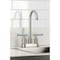 Kingston Brass Double-Handle 4" Centerset Bar Faucet, Brushed Nickel KB8498KPS - alternate 3