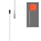 Safetywhips Warning Whip Heavy Duty Whip with Flag, White Whip, Orange Flag, Fiberglass Whip, Nylon Flag W05NP-M - alternate 2