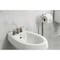 Kingston Brass Three-Handle Bidet Faucet with Knurled Handle and Brass Pop-Up, Brushed Nickel KB6328KNL - alternate 5