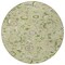 Homeroots 8' Artichoke Green Gray And Brown Round Floral Washable Indoor Outdoor Area Rug 597790 - alternate 4