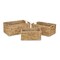 Homeroots Set of Three Braided Water Hyacinth Baskets, 3PK 399665 - alternate 1