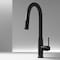 Vigo Hart Arched Single Handle Pull-Down Spout Kitchen Faucet in Matte Black VG02035MB - alternate 1