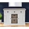 Homeroots Modern Farmhouse Brown And White Large Accent Cabinet 388227 - alternate 7