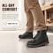 Handpoint Mens 6 in Soft Toe Work Boots-Black Full Grain Leather Safety Boots, 8 HSB84994-D-8 - alternate 6
