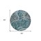 Homeroots 8' Teal Blue And Dark Green Round Floral Medallion Washable Indoor Outdoor Area Rug 603199 - alternate 5