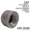 B & K STZ Industries 3/4 in. FIP each Black Malleable Iron Cap 310UPCA-34 - alternate 5