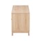Baxton Studio Elsbeth Mid-Century Modern Light Brown Finished Wood and Natural Rattan 2-Door TV Stand 226-12952-ZORO - alternate 7