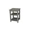 Homeroots 28" Gray Solid Wood Nightstand 548320 - alternate 6