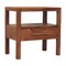 Homeroots 22" Brown Solid Wood One Drawer Nightstand 701710 - alternate 3