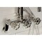 Kingston Brass 7-Inch Adjustable Wall Mount Clawfoot Tub Faucet, Polished Nickel AE8156CG - alternate 4