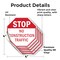 Signmission Stop No Construction Traffic, 4 inch X 4 inch, Vinyl Decal, 5PK OC-D-5PACK-4-110 - alternate 4
