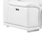Homeroots White Leather Modular L Shaped Eight Piece Corner Sectional With Console 643923 - alternate 3