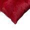 Homeroots 18" Wine Cowhide Throw Pillow 544572 - alternate 3