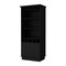 Homeroots 70" Black Wood Bar Cabinet With Two Doors 552297 - alternate 1