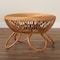 Bali & Pari Abel Natural Rattan Coffee Table with Splayed Legs - Handcrafted Boho Accent Table, Light Honey 259-14220-ZORO - alternate 5