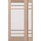 Doornmore G10502, 51.5" x 82" ( 36" Door + 12" Side) Left Hand, Mahogany SDL 5 Lite Exterior Door G10502-SW-3680-G10502-SL_1-1_LI - alternate 1