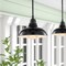Jonathan Y Jasper 12.25" 1-Light Farmhouse Industrial Indoor/Outdoor Iron LED Pendant, Black JYL7611B - alternate 7