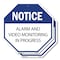 Signmission Notice Alarm and Video Monitoring i, 6 inch X 6 inch, Plastic Sign, 2PK OC-P-2PACK-6-325 - alternate 1