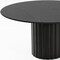 Homeroots 60" Black Solid Wood Pedestal Base Round Top Dining Table 721035 - alternate 3