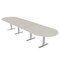 Skutchi Designs 16 Person Conference Table With Power Unit | 16' Racetrack Table | Harmony Series HAR-RAC-48X192-T-K458-NA - alternate 1