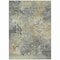 Homeroots 9' X 12' Pewter Charcoal And Gold Abstract Washable Indoor Outdoor Area Rug 630883 - alternate 5
