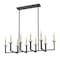 Z-Lite Gaultier Matte Black+Modern Gold 10 Light Linear Chandelier 6100-10L-MB - alternate 6