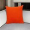 Homeroots 20" Orange Cotton Throw Pillow With Texture 529310 - alternate 1
