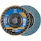 Pferd 4-1/2'' x 7/8'' A.H. POLIFAN Flap Disc - Z PSF TRIM STEELOX, Zirconia, 60 Grit, Flat 68099 - alternate 1