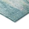 Homeroots 10' X 14' Teal Blue Peach And Ivory Abstract Washable Indoor Outdoor Area Rug 615889 - alternate 5