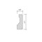 Apollo Tile White 2x12 Calacatta Gold Marble Polished Chair Rail Tile Trim 1.67 sqft/case, 10PK APLMCT885PA - alternate 5