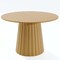 Homeroots 46" Brown Solid Wood Pedestal Base Round Top Dining Table 721006 - alternate 1