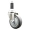 Service Caster 4 Inch 316SS Thermoplastic Rubber Wheel Swivel 1-3/8 Inch Expanding Stem Caster SCC-SS316EX20S414-TPRB-138 - alternate 1