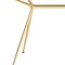 Homeroots 60" Clear And Gold Glass And Steel Dining Table 546175 - alternate 9