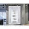 Vdomdoors Front Exterior Prehung FiberGlass Door Frosted Glass / Manux 8002 White Silk / 2 Sidelight and Tran MANUX8002EXD-WS-W14+30+14 x H80+14-LH - alternate 4