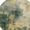 Homeroots 8' Fern Green And Gold Round Abstract Washable Indoor Outdoor Area Rug 603055 - alternate 6