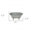 Homeroots 5" Gray Metal Hand Painted Decorative Tub Tabletop Sculpture 399643 - alternate 5